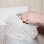 wypełniona torba foliowa