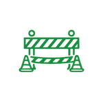 Zabezpieczanie terenów budowy ikona